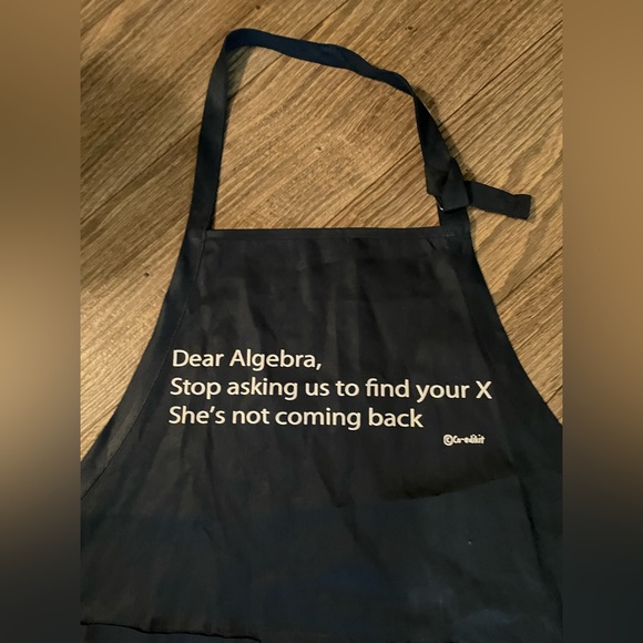NWT Dear Algebra Dark Navy Apron ONE SIZE - Picture 1 of 4
